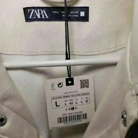 Zara jacket faux leather size large - Picture 2 of 10